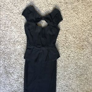Black shirt dress